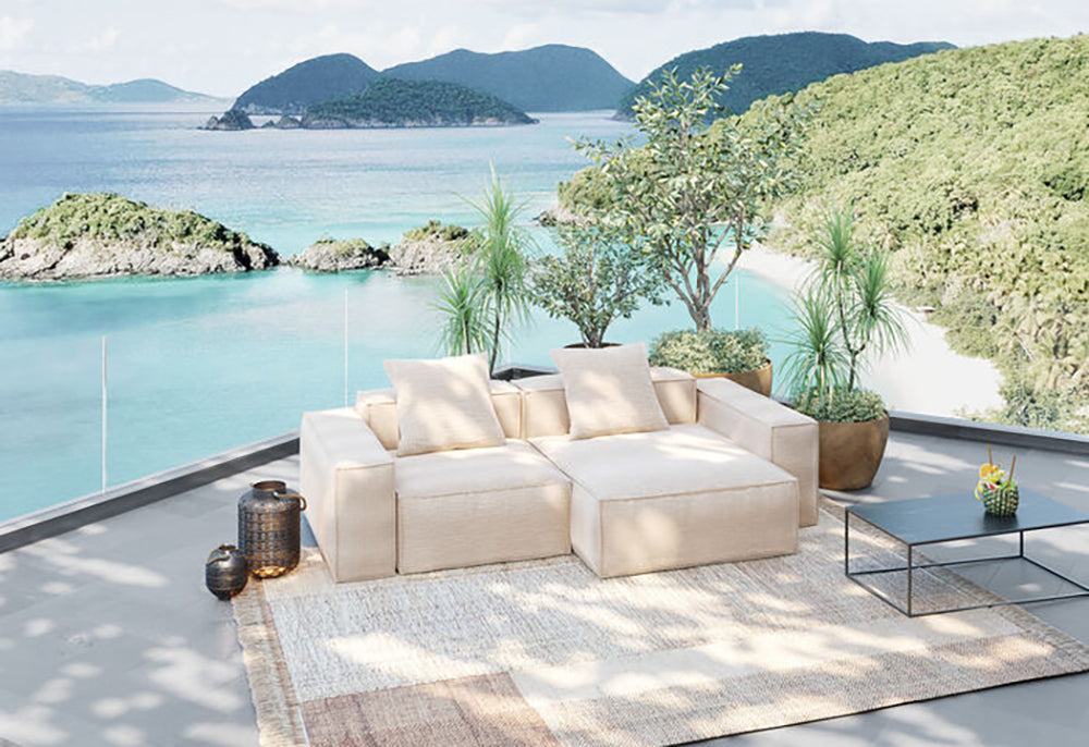 Kalua Linnen 2 Seater Right Outdoor Sofa
