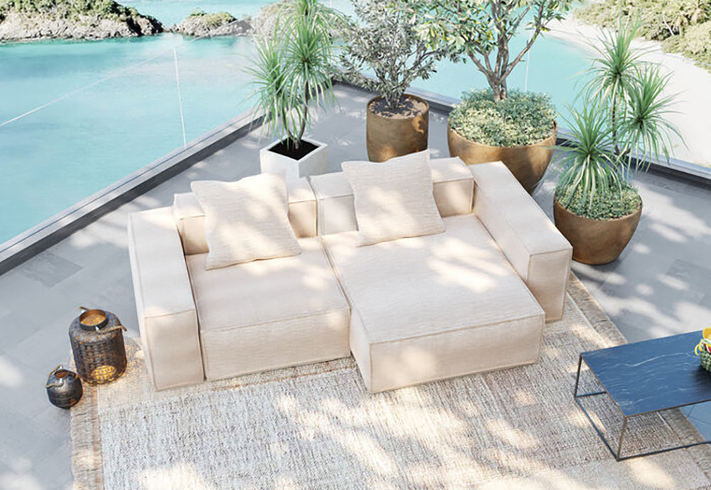 Kalua Linnen 2 Seater Right Outdoor Sofa