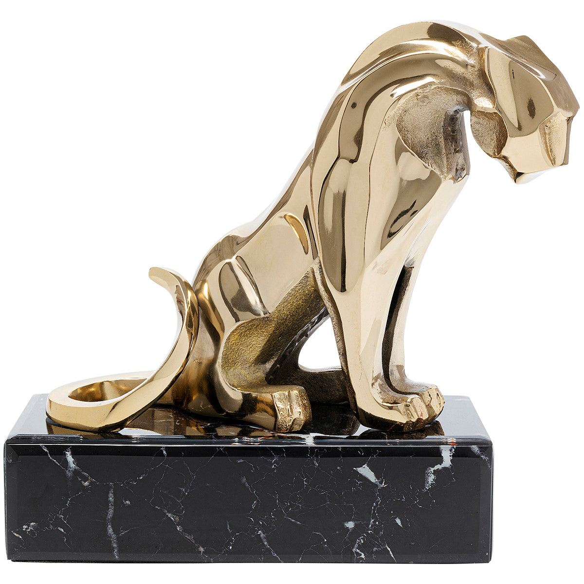 Lion On Marble Deco Figurine