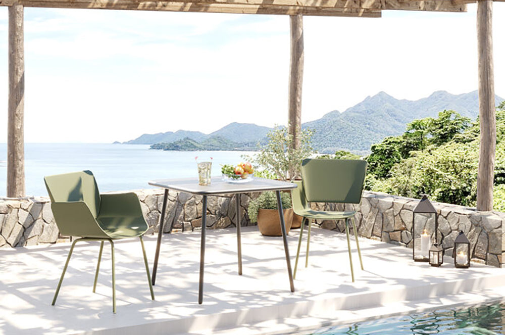 Madeira Green Chair with Armrest
