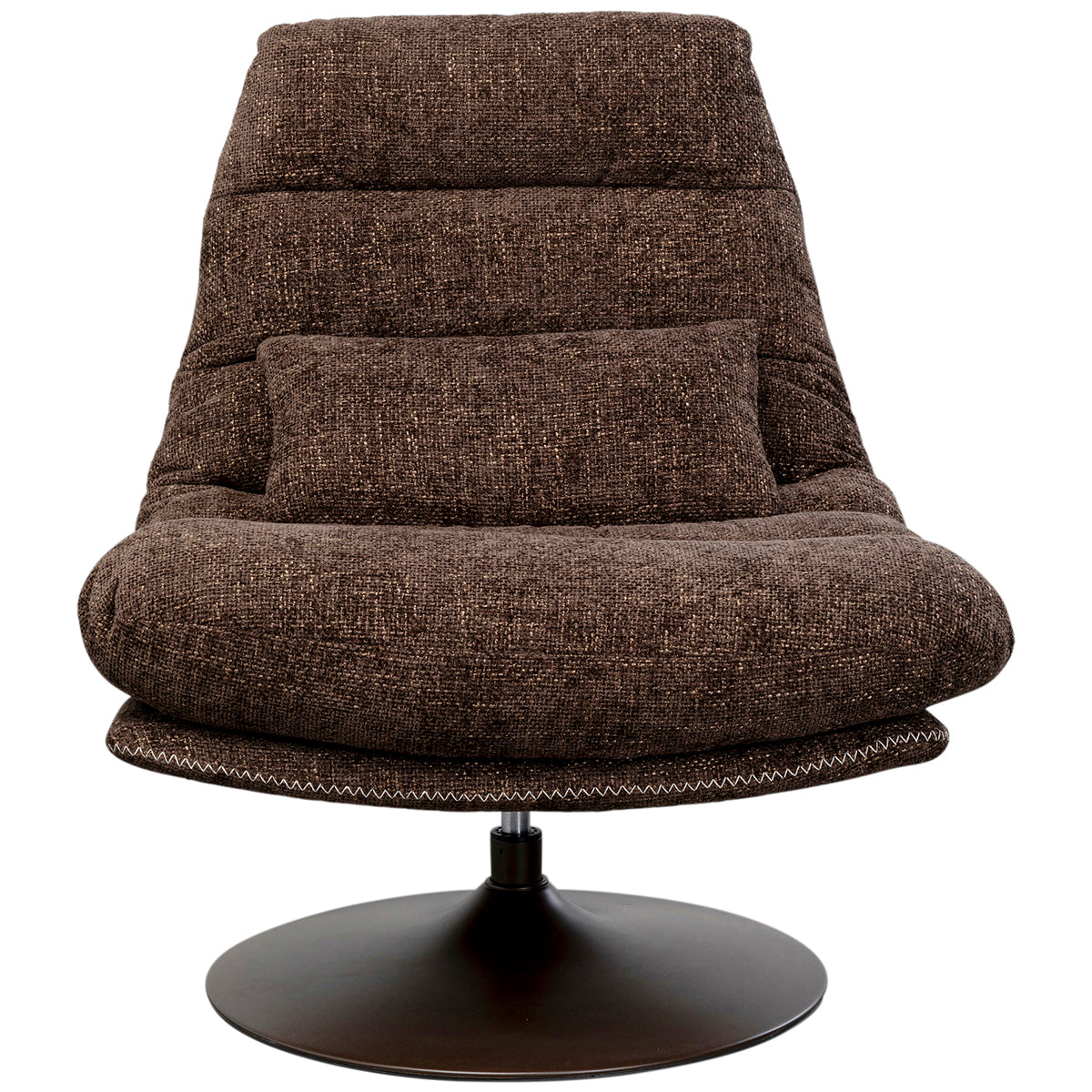Montreal Brown Armchair with Stool