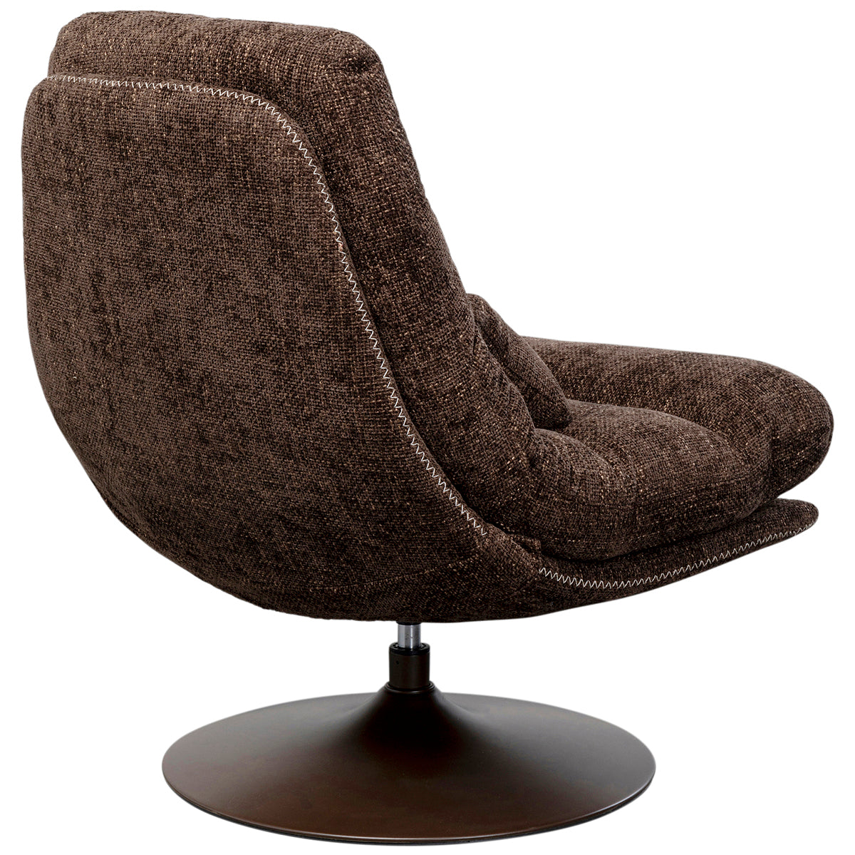 Montreal Brown Armchair with Stool
