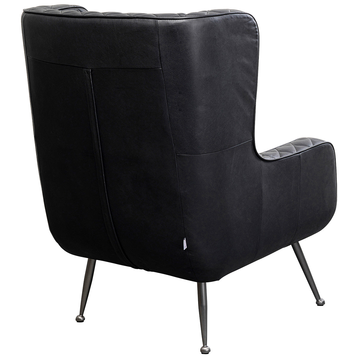 Nonna Black Leather Armchair