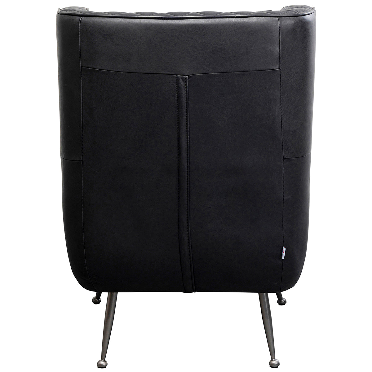 Nonna Black Leather Armchair