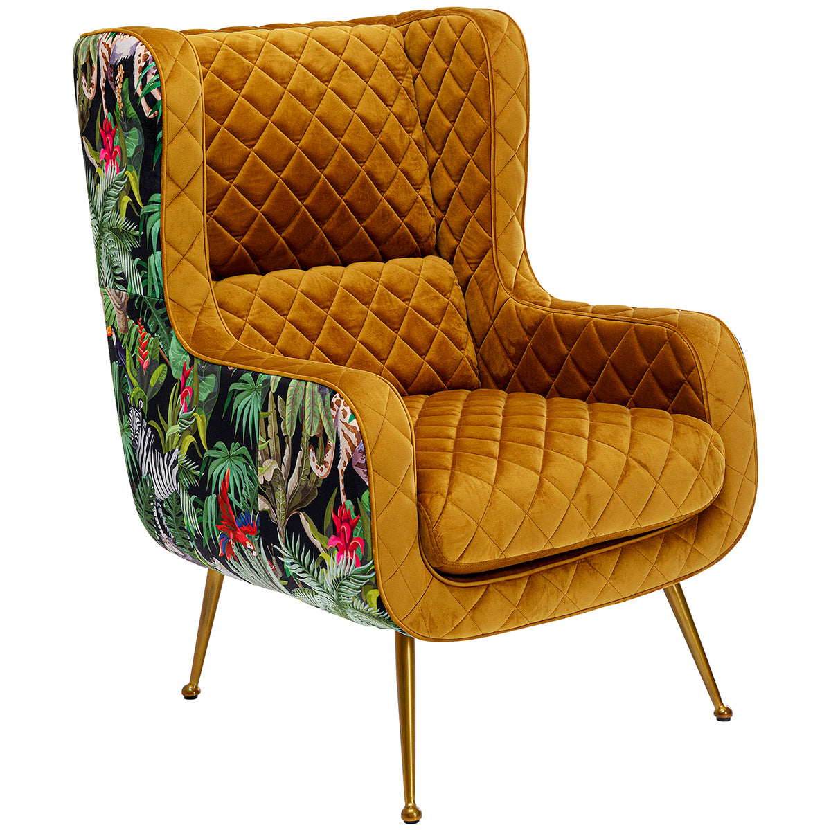 Nonna Jungle Velvet Armchair