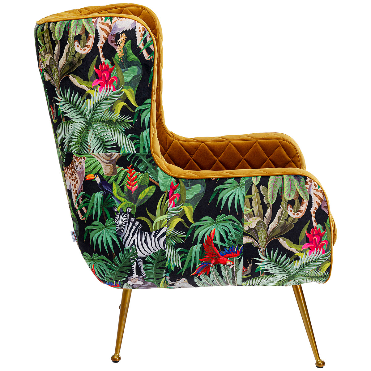 Nonna Jungle Velvet Armchair