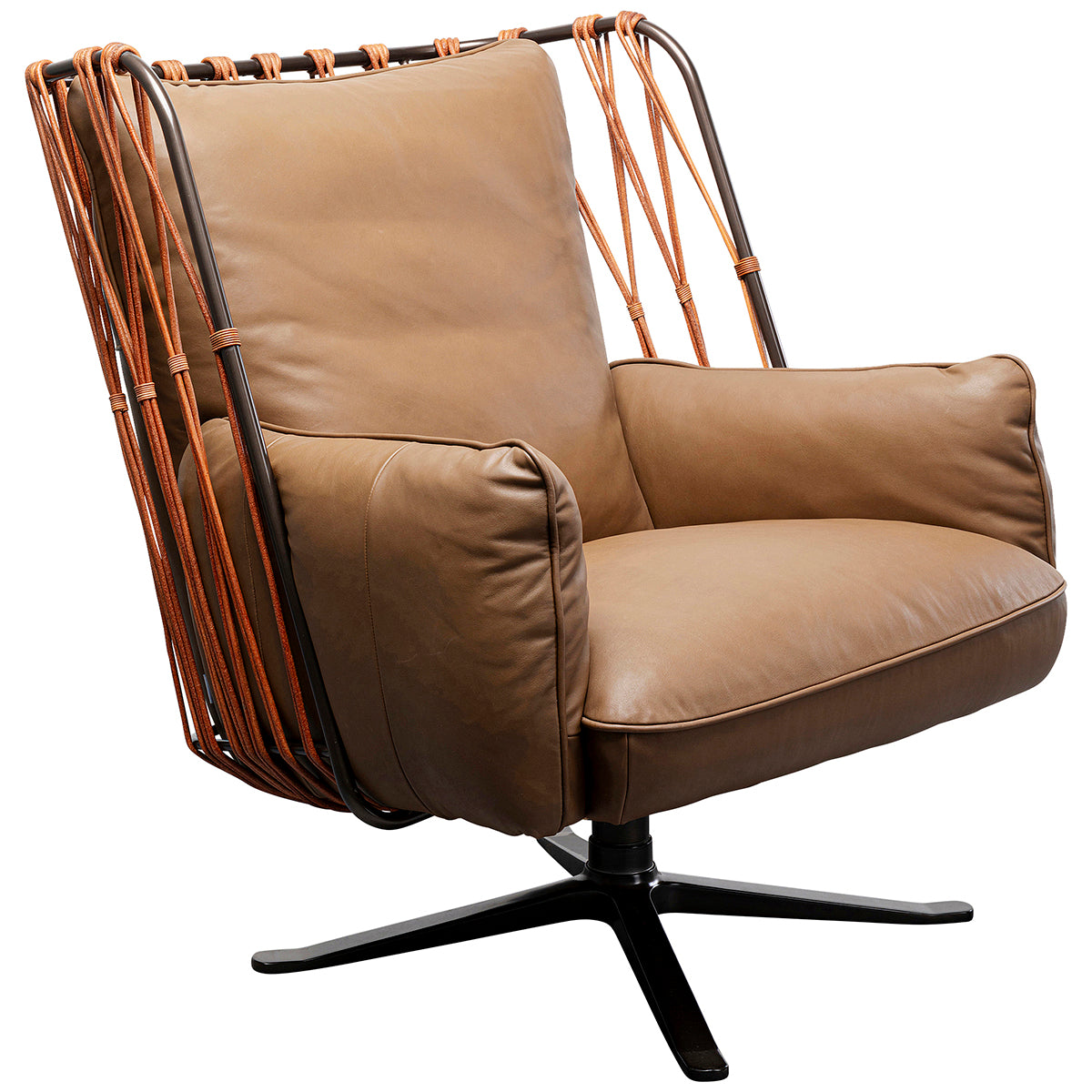 Paradiso Brown Swivel Armchair