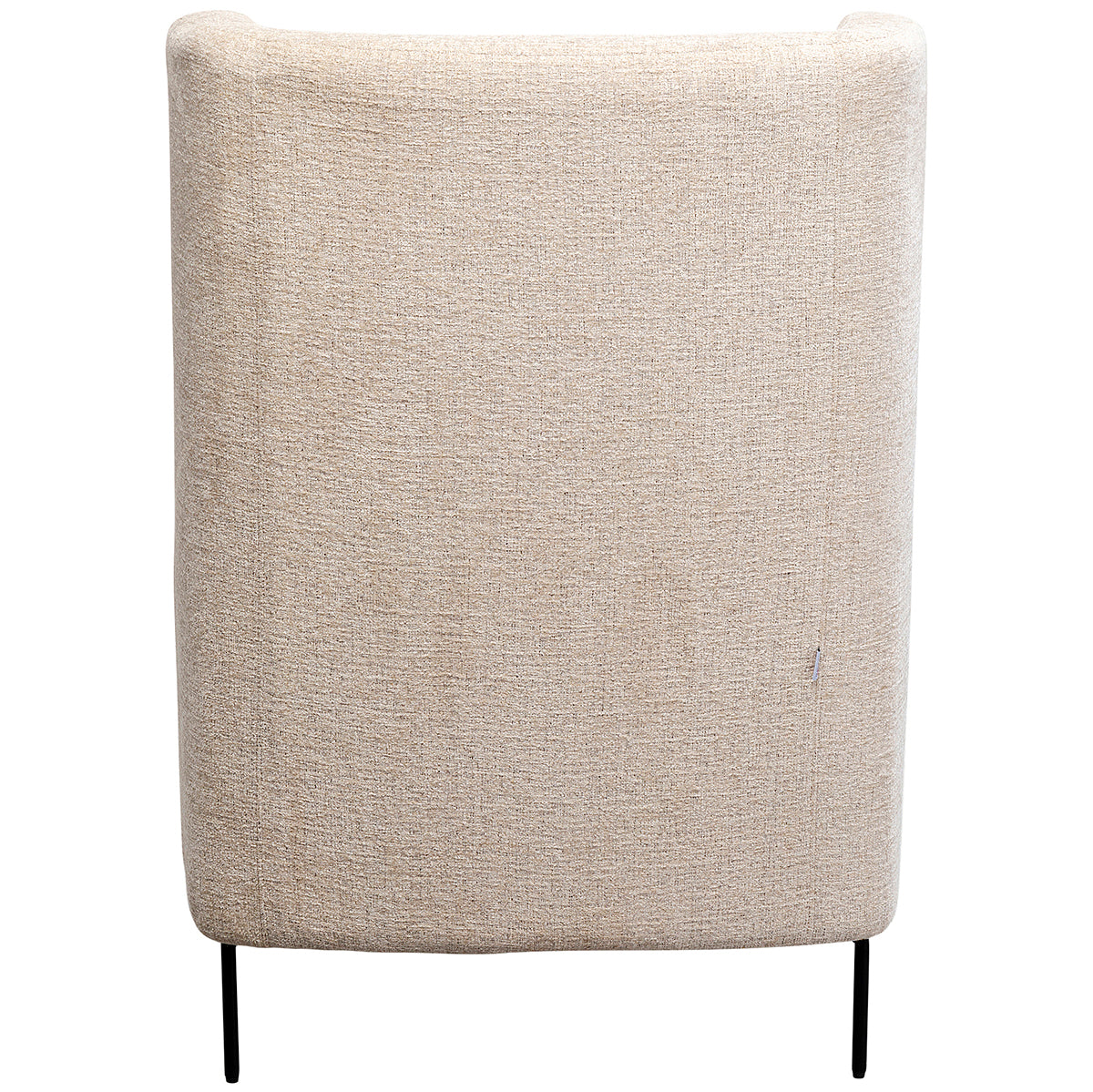 Quinn Beige Velvet Armchair with Stool