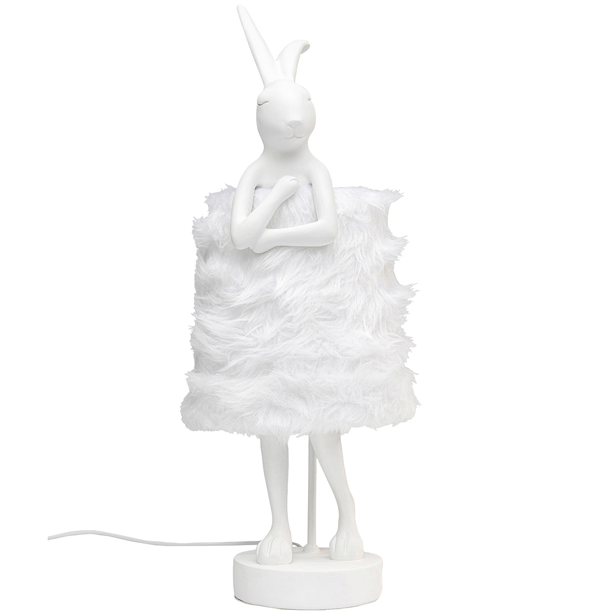 Rabbit Fur Animal Table Lamp