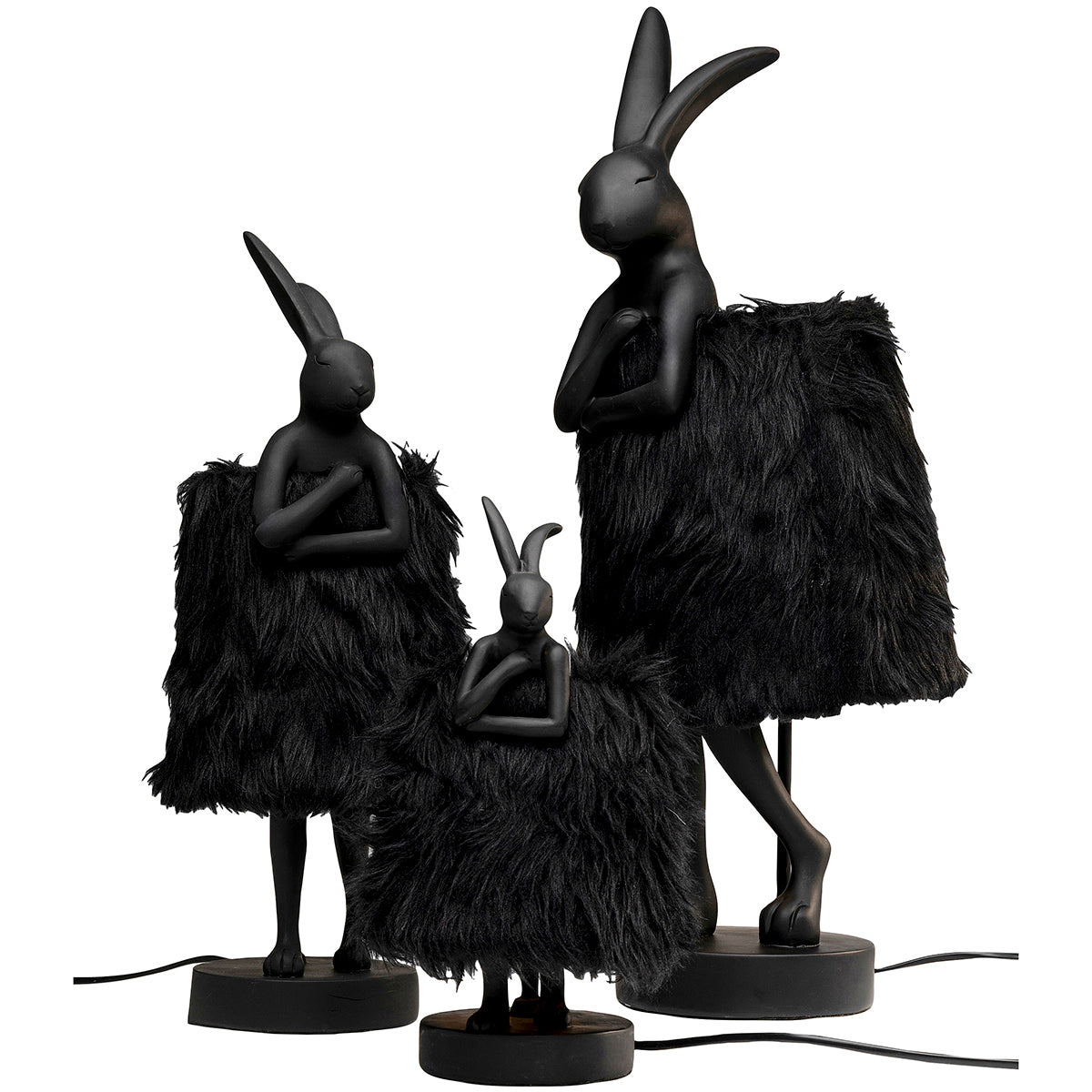 Rabbit Fur Animal Table Lamp