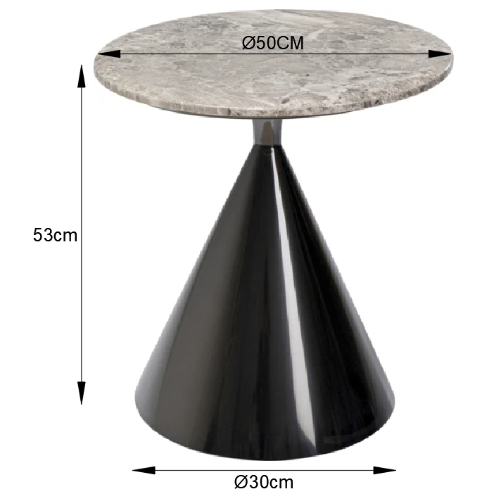 Rita Black Side Table