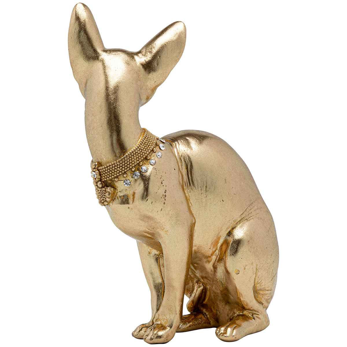 Sitting Cat Audrey Gold Deco Figurine