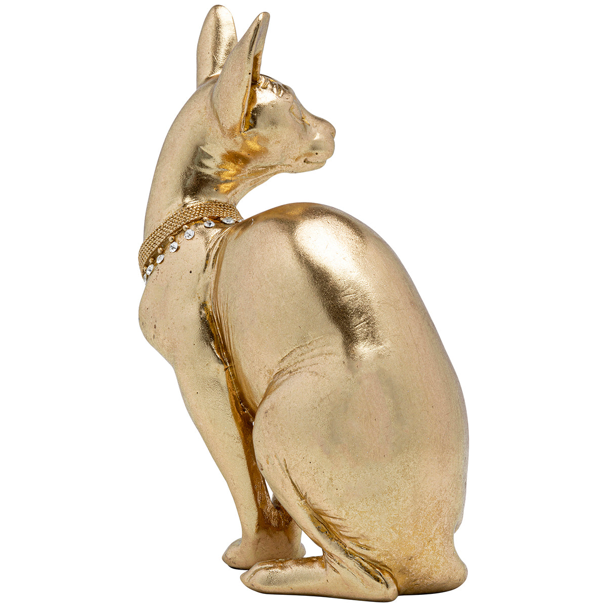 Sitting Cat Audrey Gold Deco Figurine