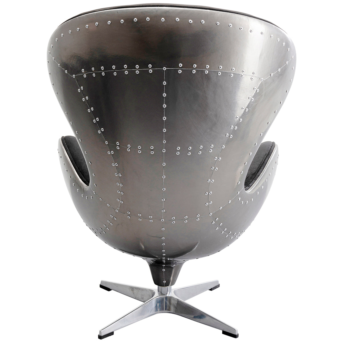 Graphit Black Swivel Lounge Armchair