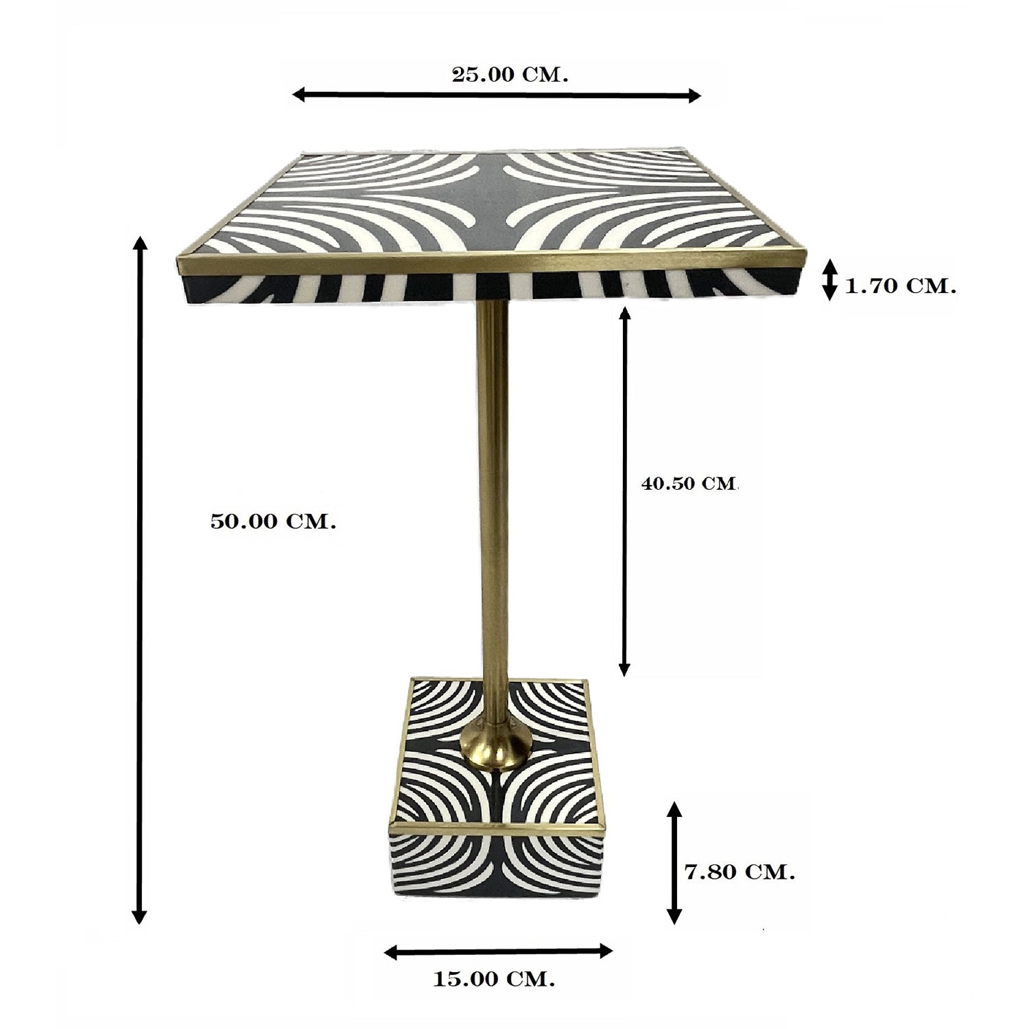 Zebra Side Table