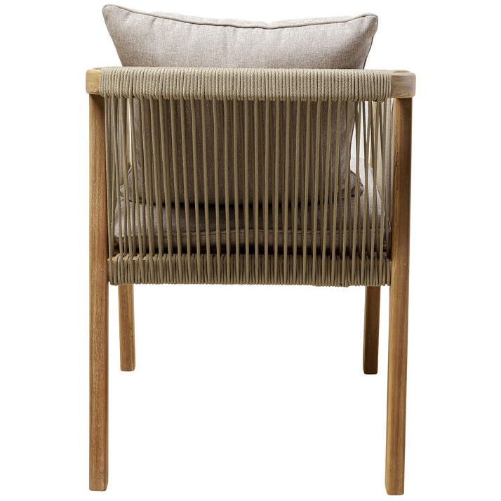 Marbella Acacia Wood Garden Chair with Armrest