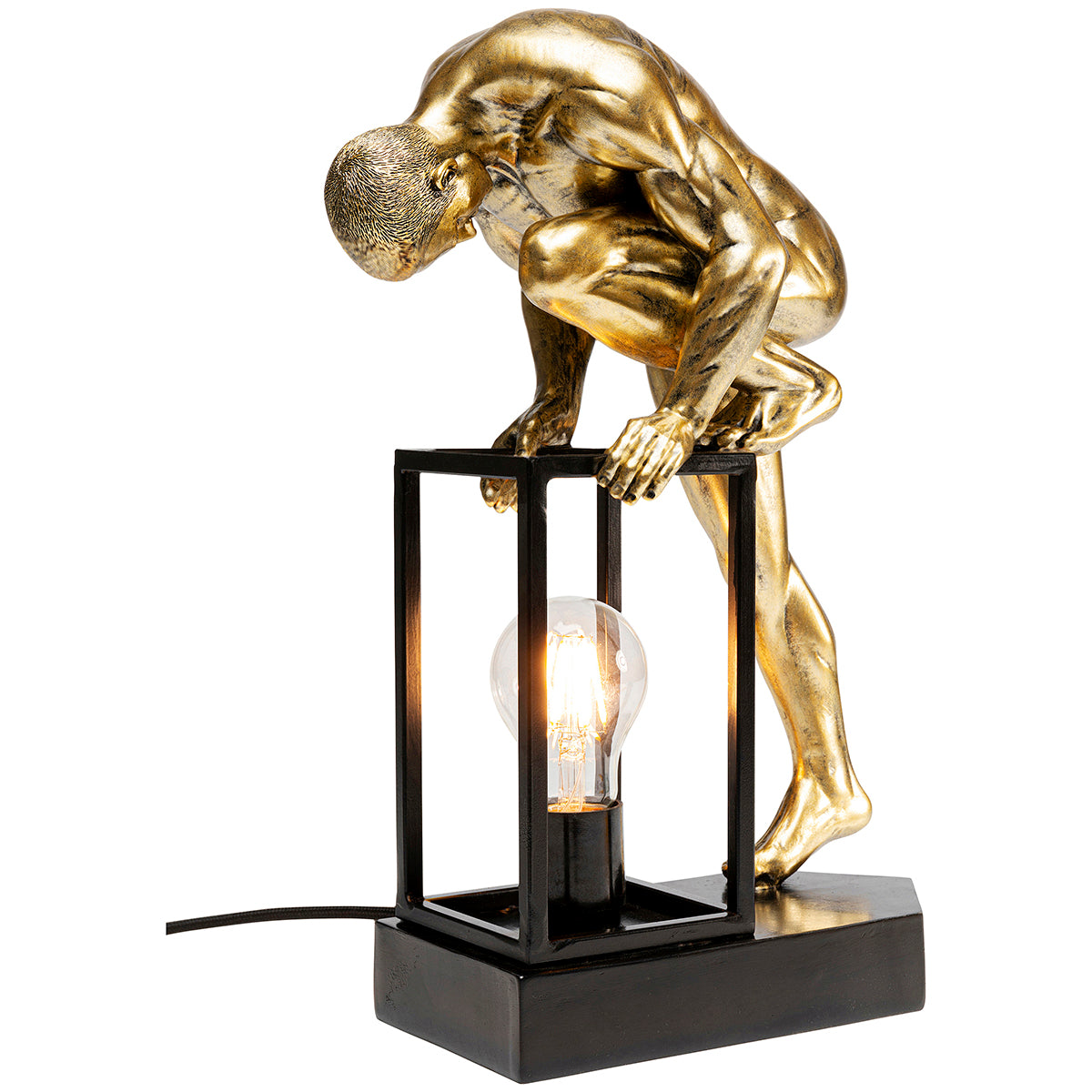 Nude Man Streching Table Lamp