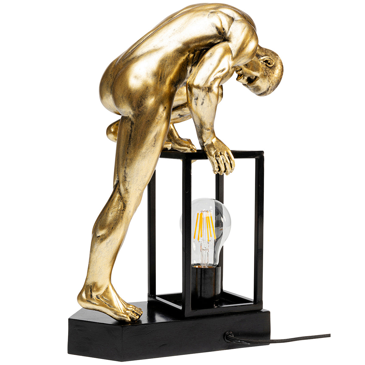 Nude Man Streching Table Lamp