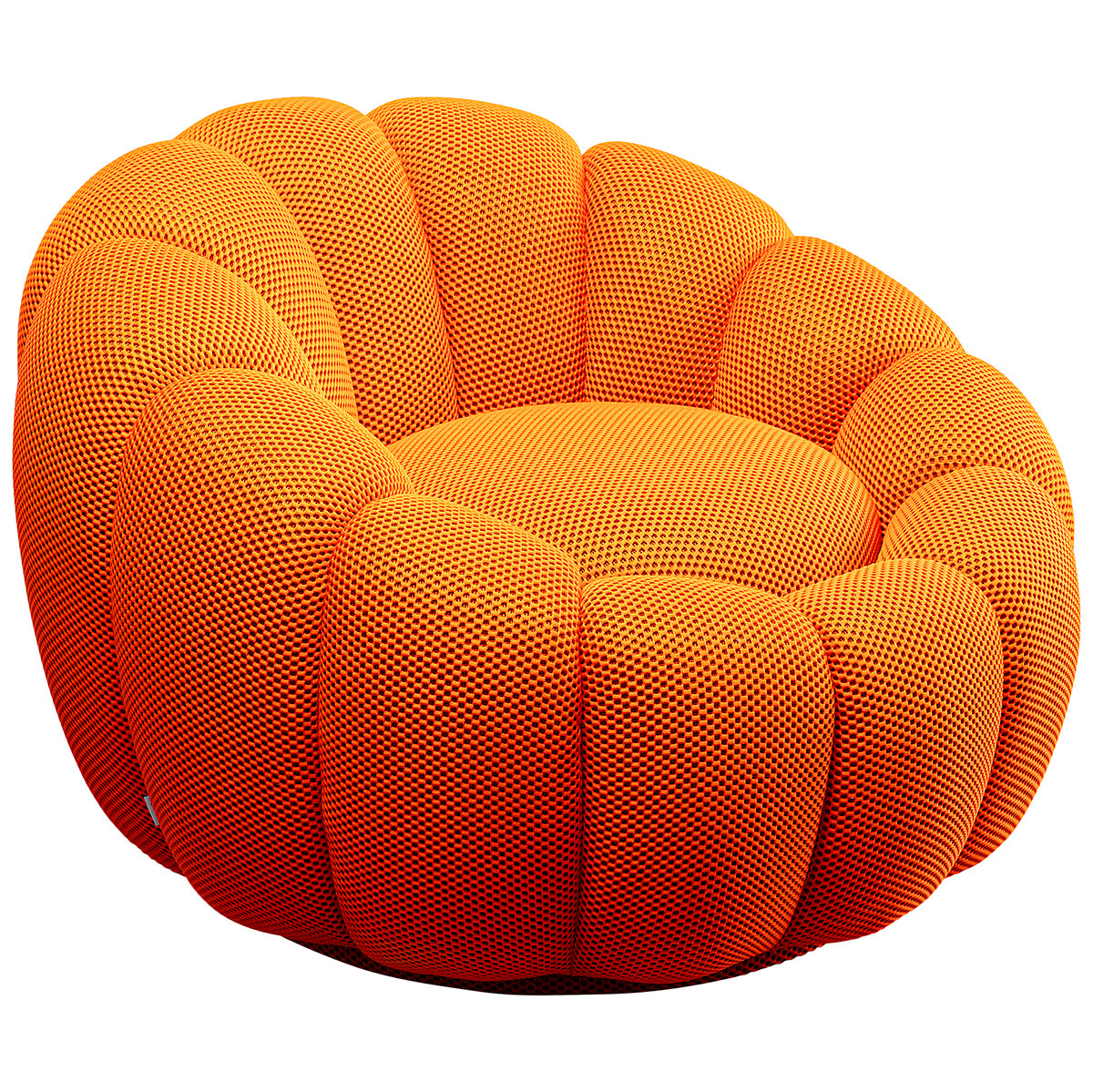 Peppo Bloom Mesh Look Swivel Armchair