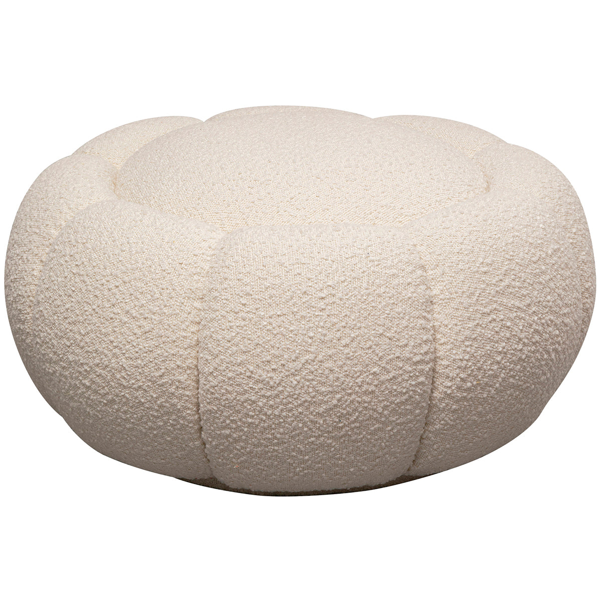 Peppo Bloom White Boucle Stool