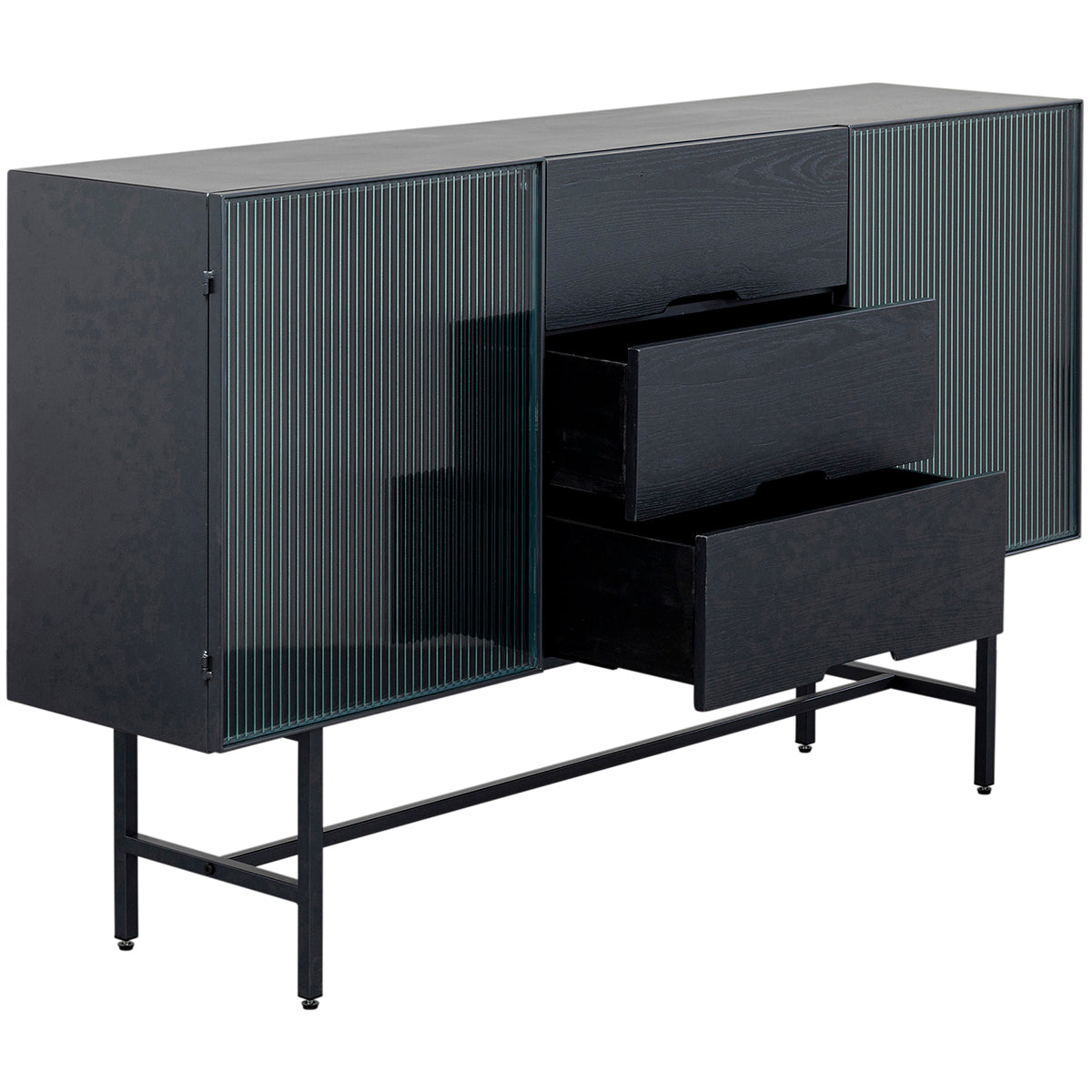 San Diego Black Drawers Sideboard