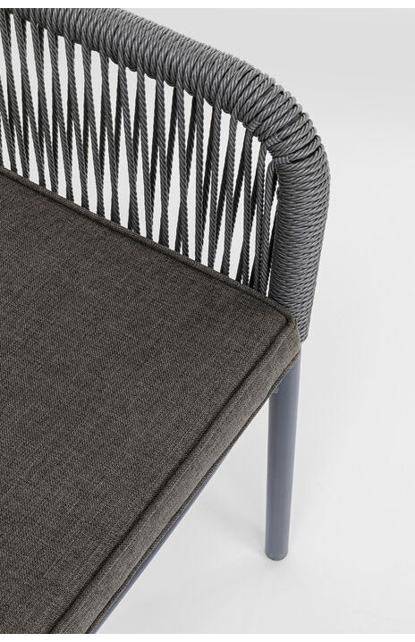 Wave Grey Chair with Armrest