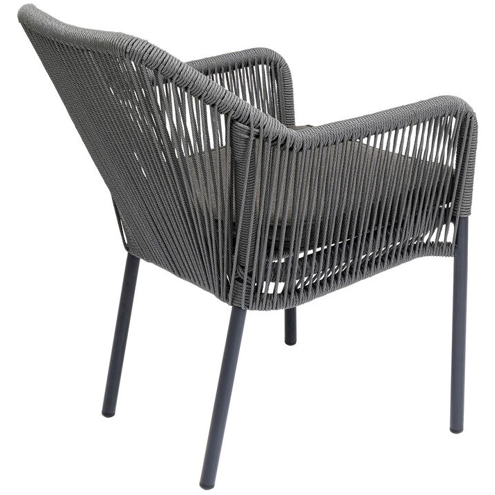 Wave Grey Chair with Armrest