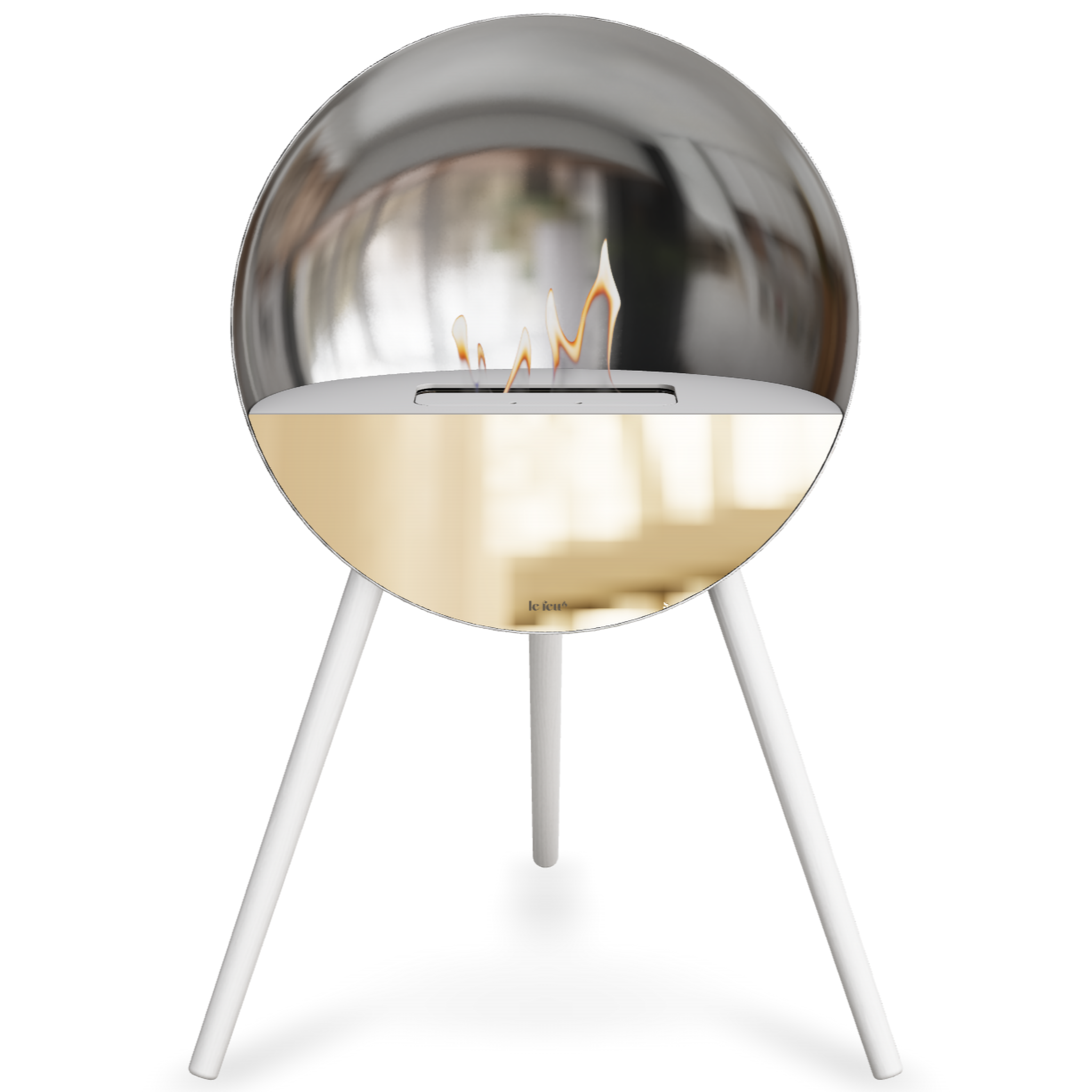 Eye Silver Bio Fireplace