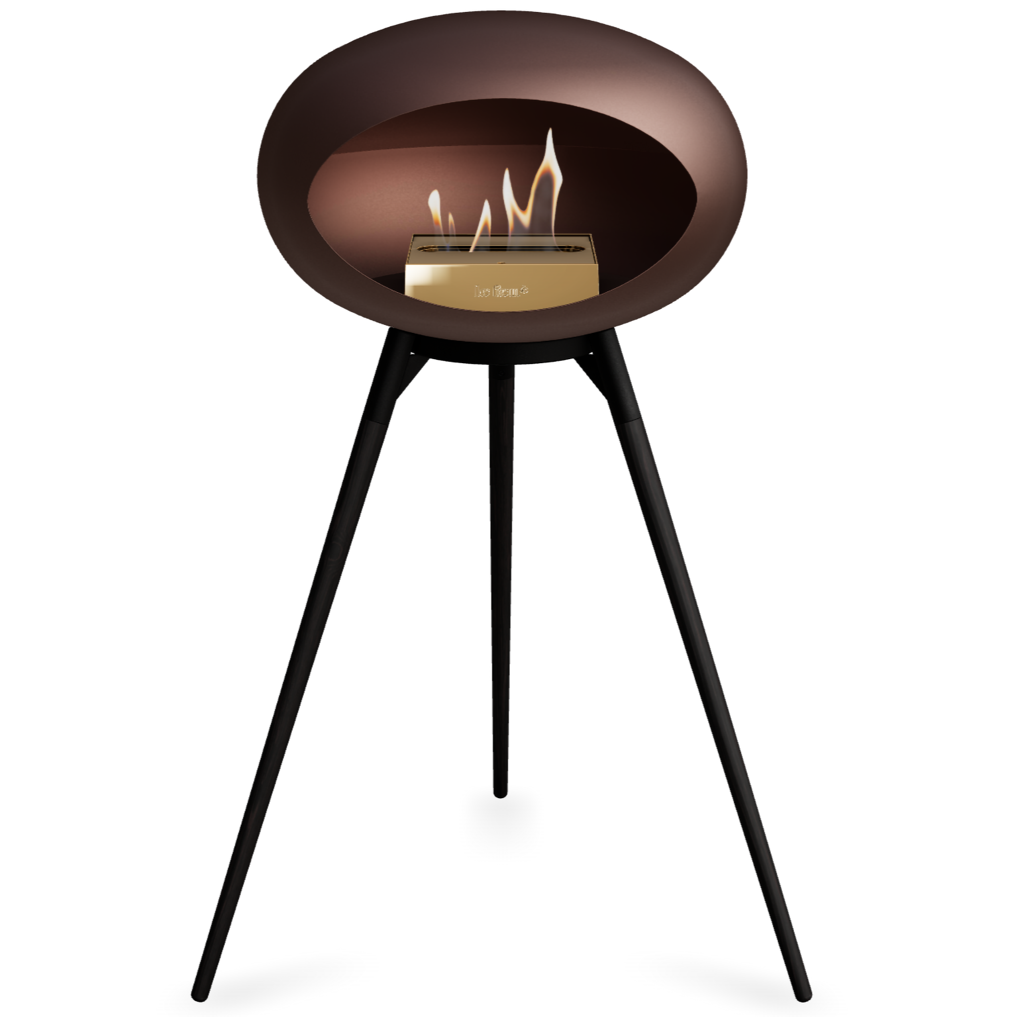 Ground Wood High Mocca Bio Fireplace