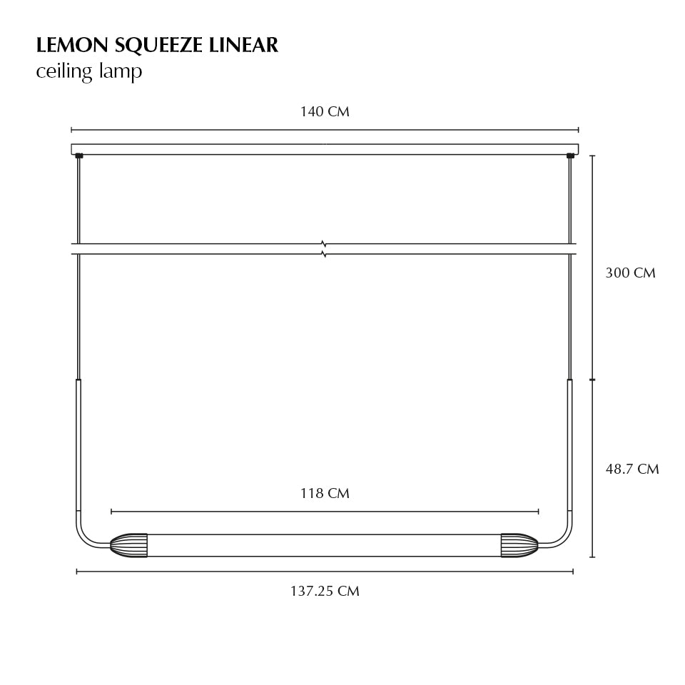 Lemon Squeeze Linear Pendant Lamp