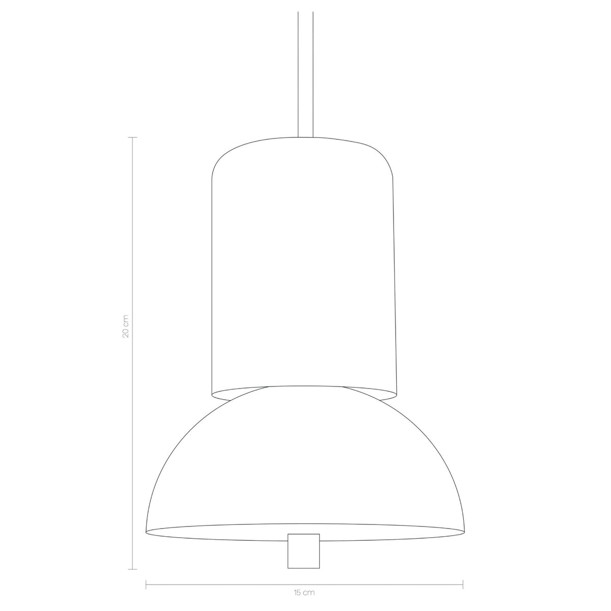 Giro Concrete Velvet Pendant Lamp