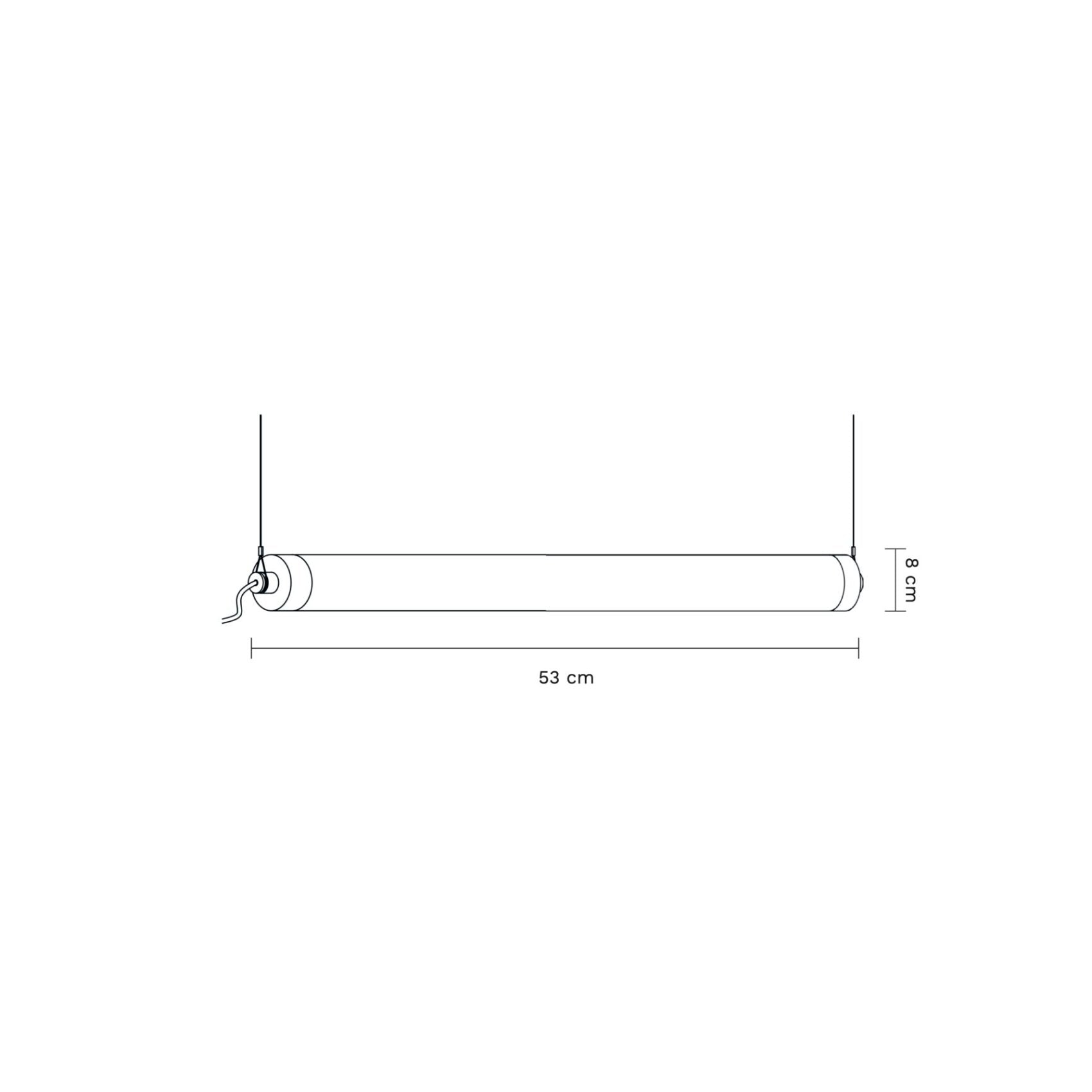 Longa Horizontal Concrete Pendant Lamp