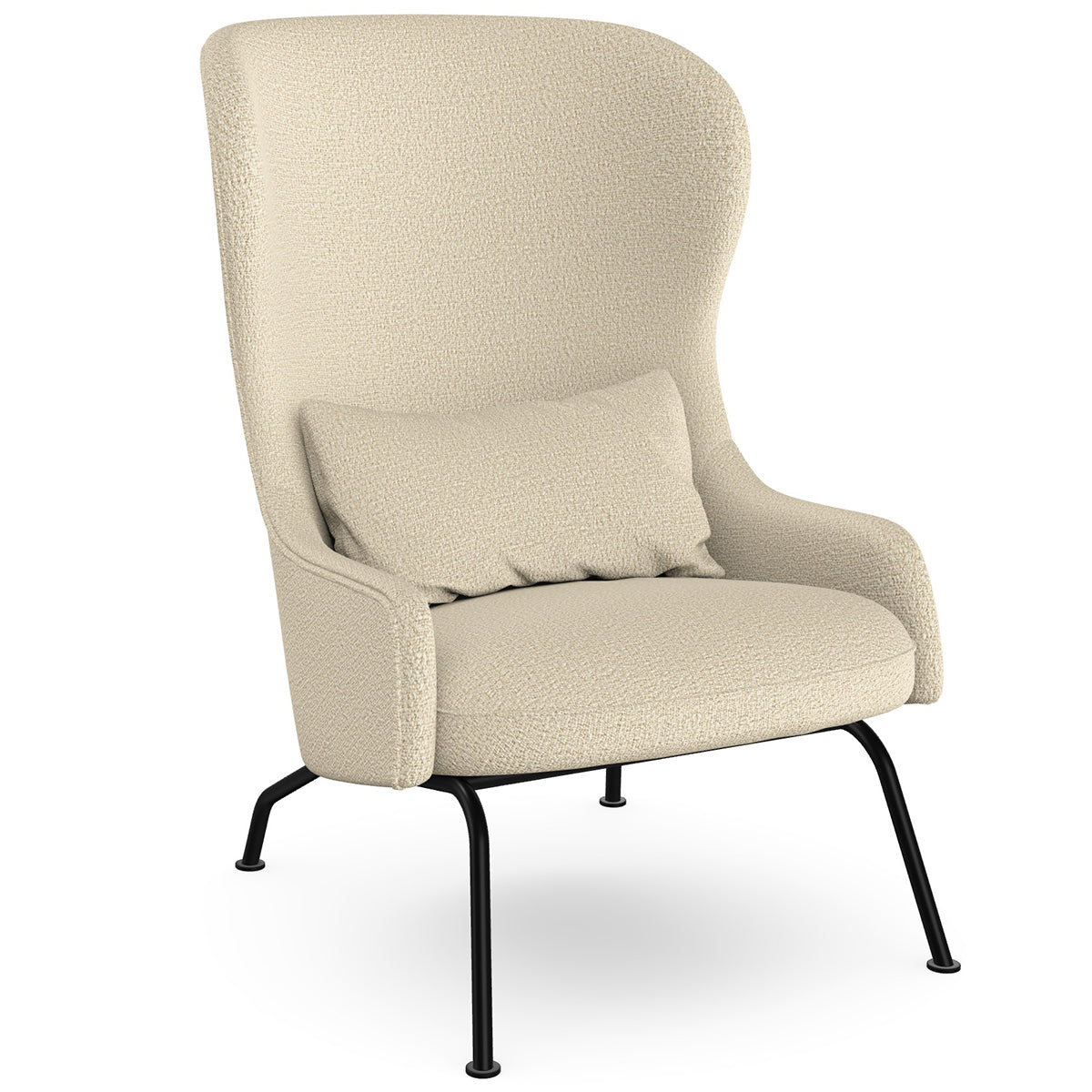 Aba Armchair with Metal Legs