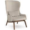 Aba Armchair with Wood Legs