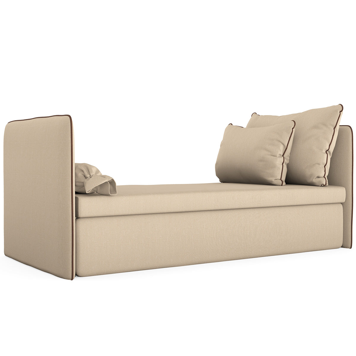 Twin Sofa Bed with Armrests