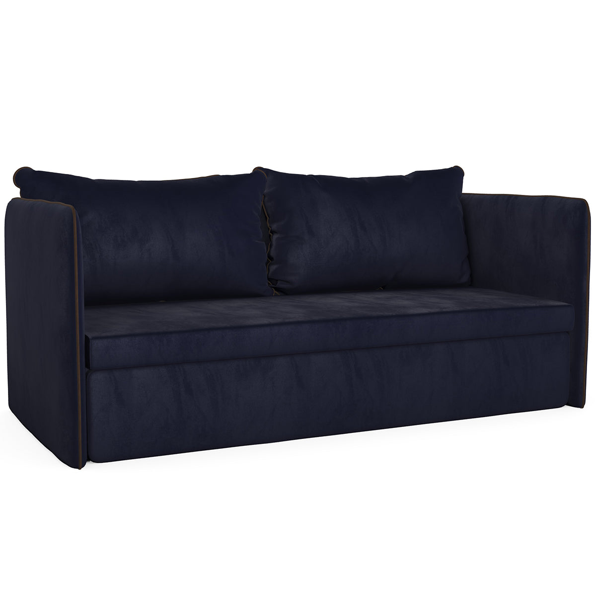 Twin Sofa Bed with Backrest and Armrests
