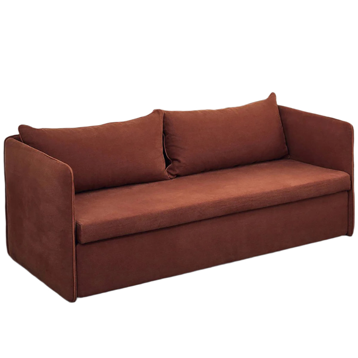 Twin Sofa Bed with Backrest and Armrests