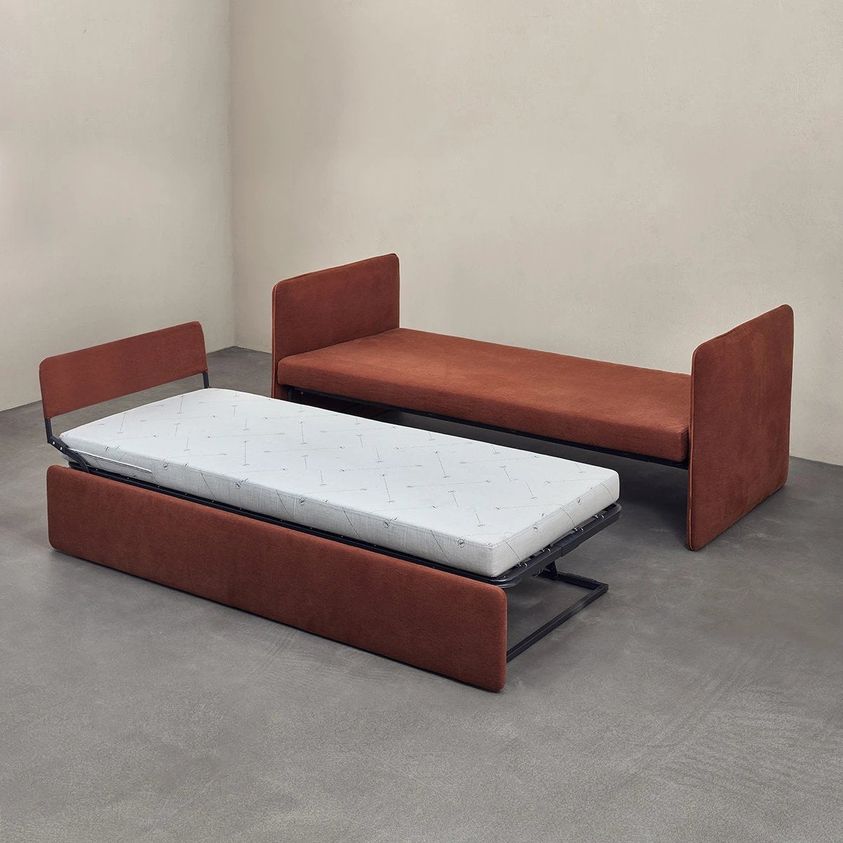 Twin Sofa Bed with Armrests