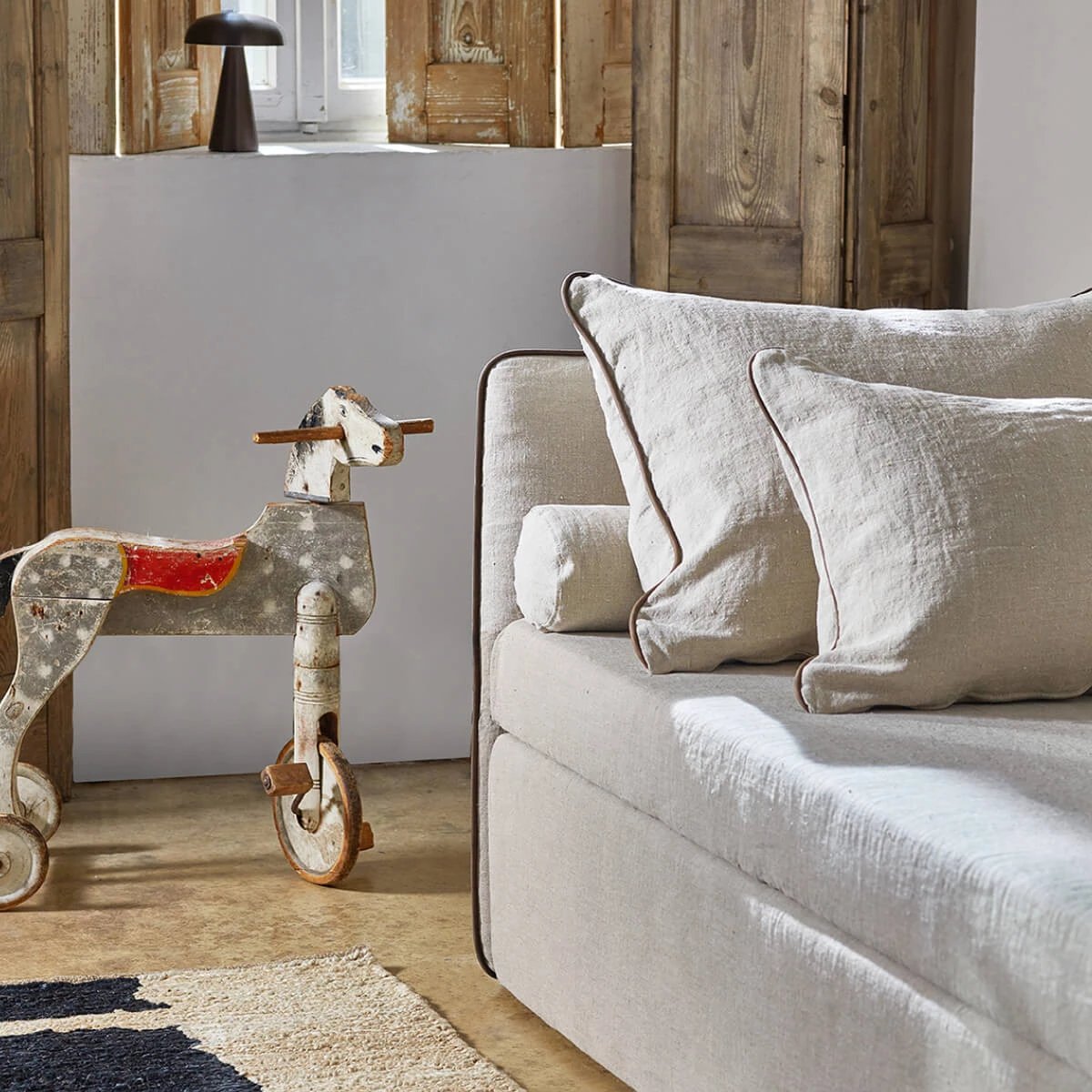 Twin Sofa Bed with Armrests