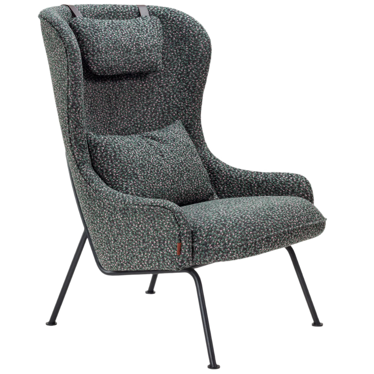 Aba Armchair with Metal Legs