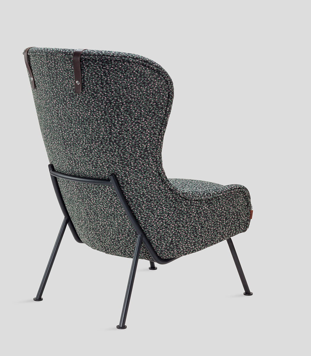 Aba Armchair with Metal Legs