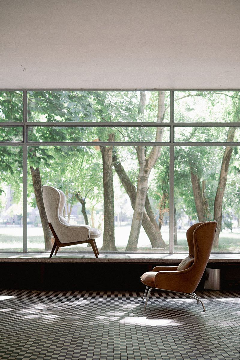 Aba Armchair with Metal Legs