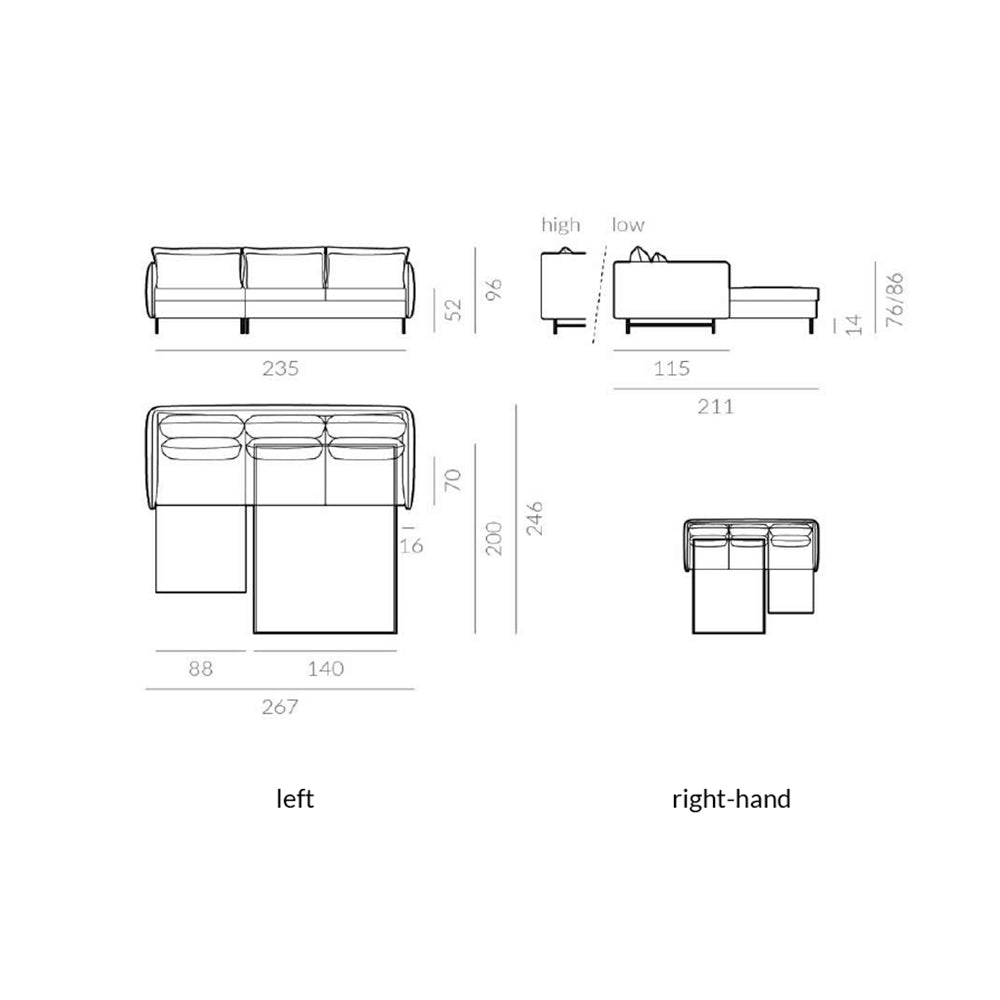 Slim Corner Sofa Bed