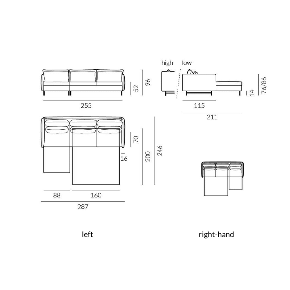 Slim Corner Sofa Bed