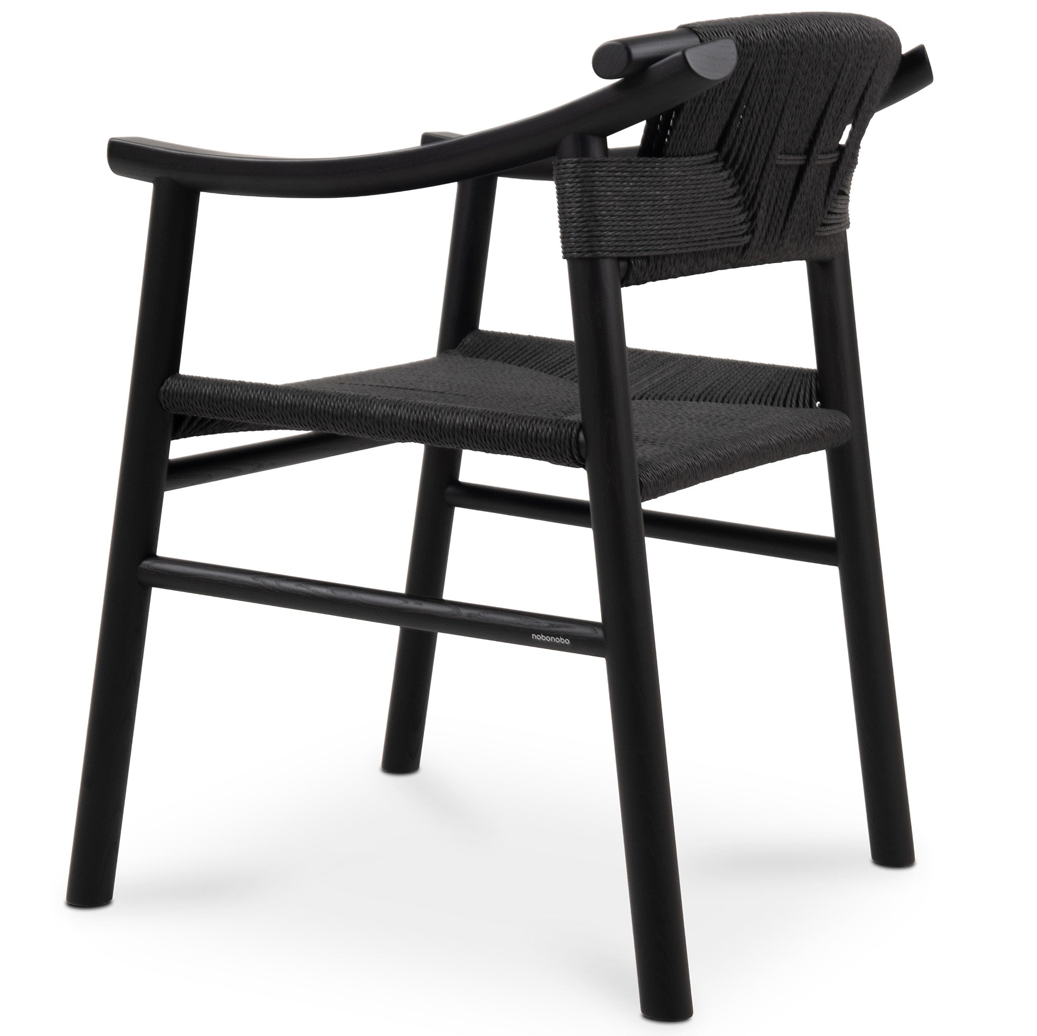 Haiku II Natural Straw Chair with Armrests