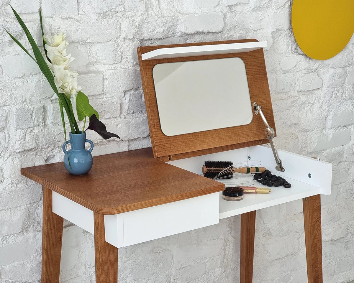 MeWise Veneered Writing Desk Dressing Table