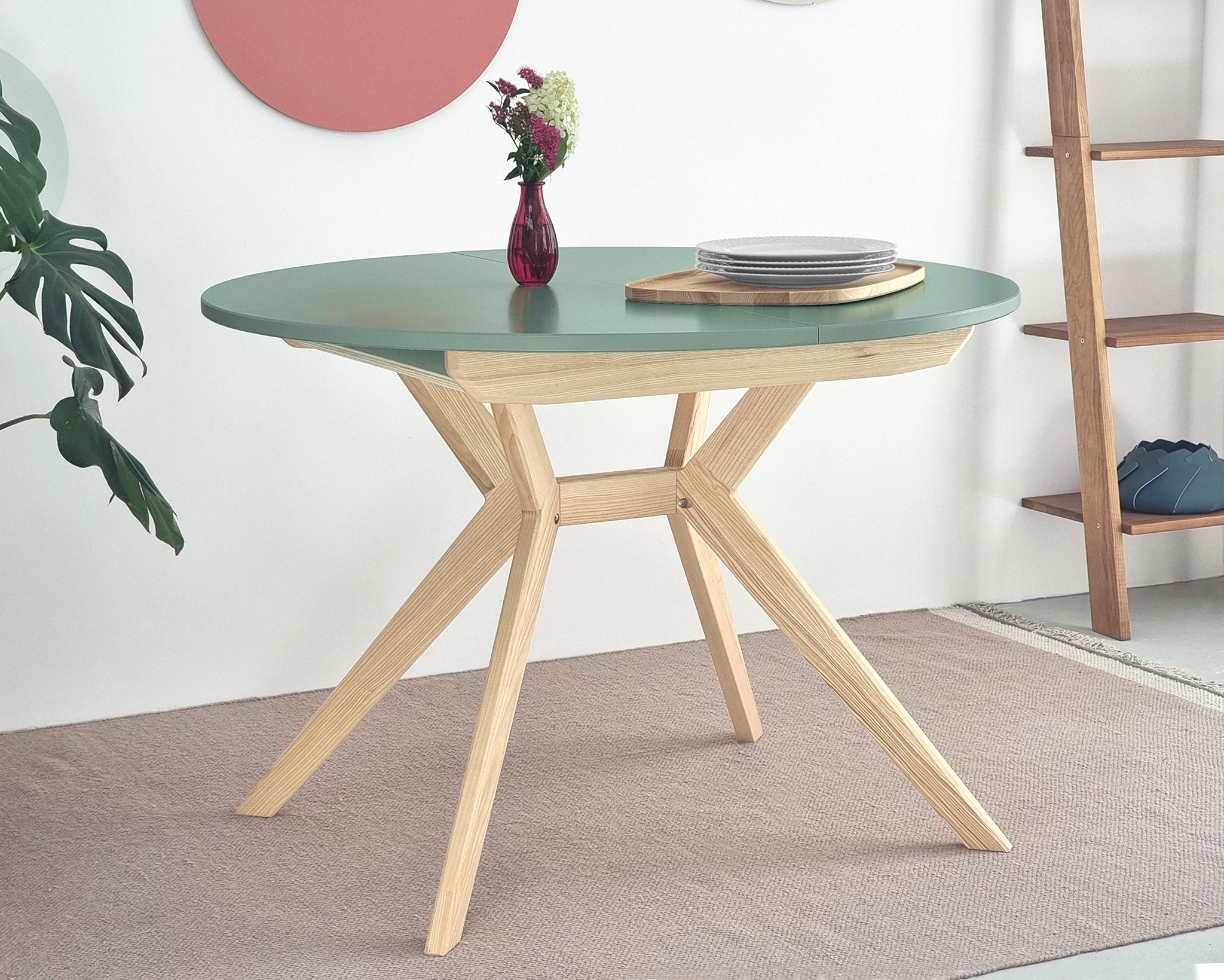 Biju Round Extendable Dining Table