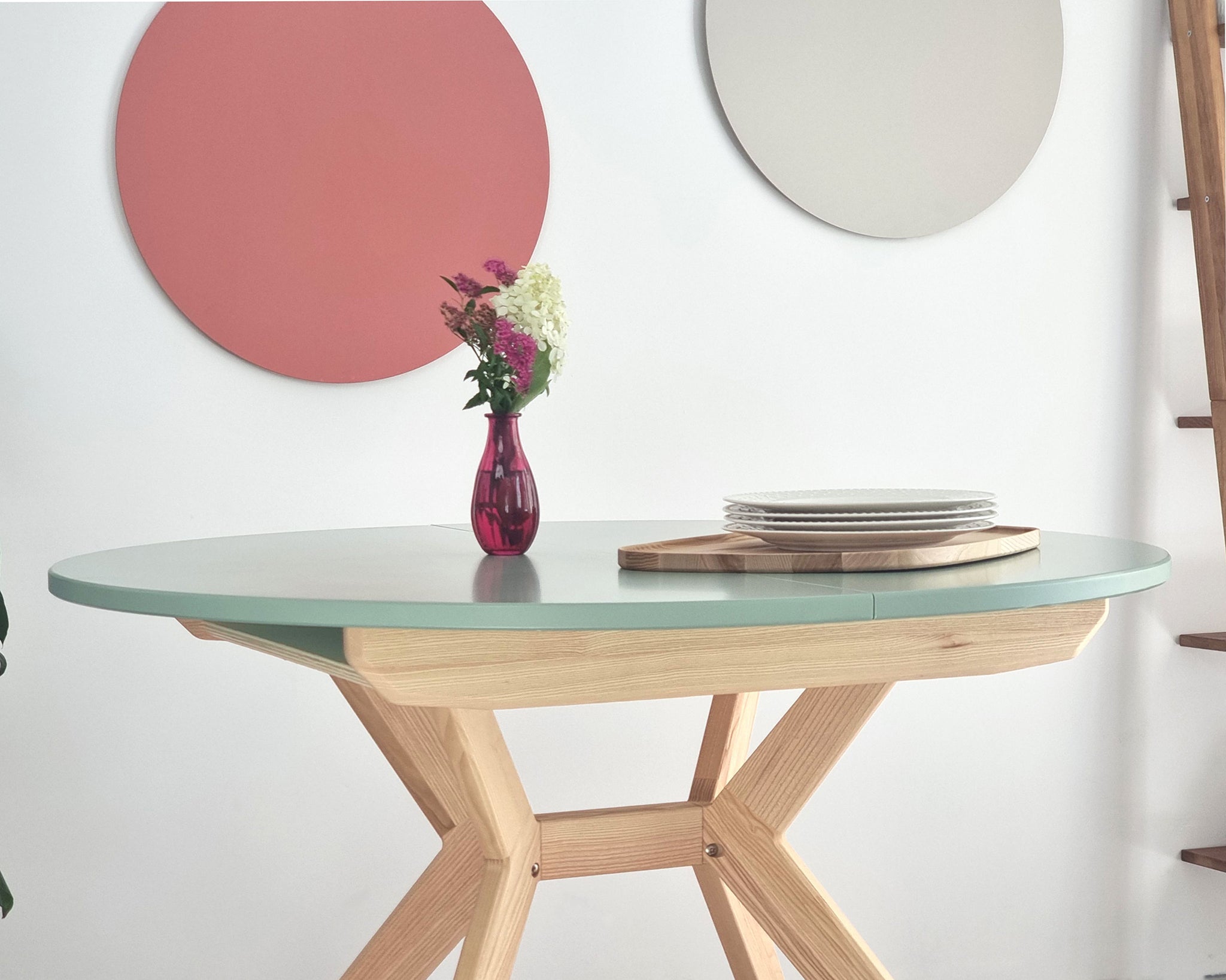 Biju Round Extendable Dining Table