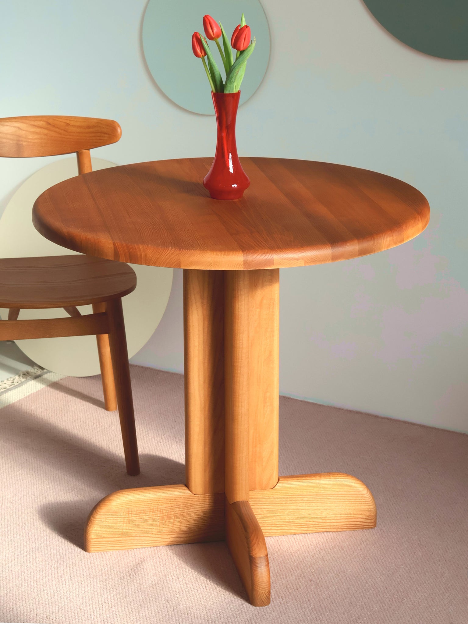 Dega Wooden Round Dining Table