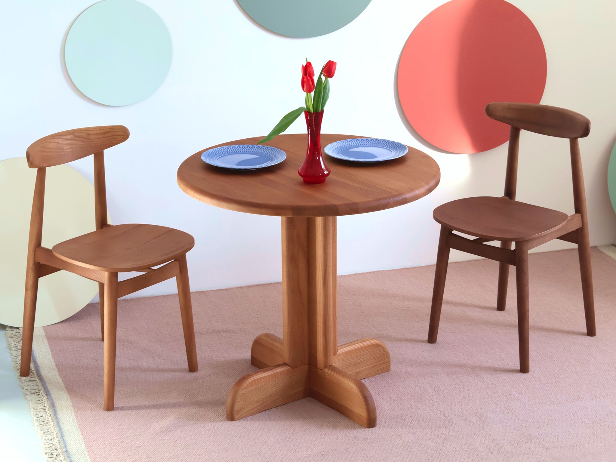 Dega Wooden Round Dining Table